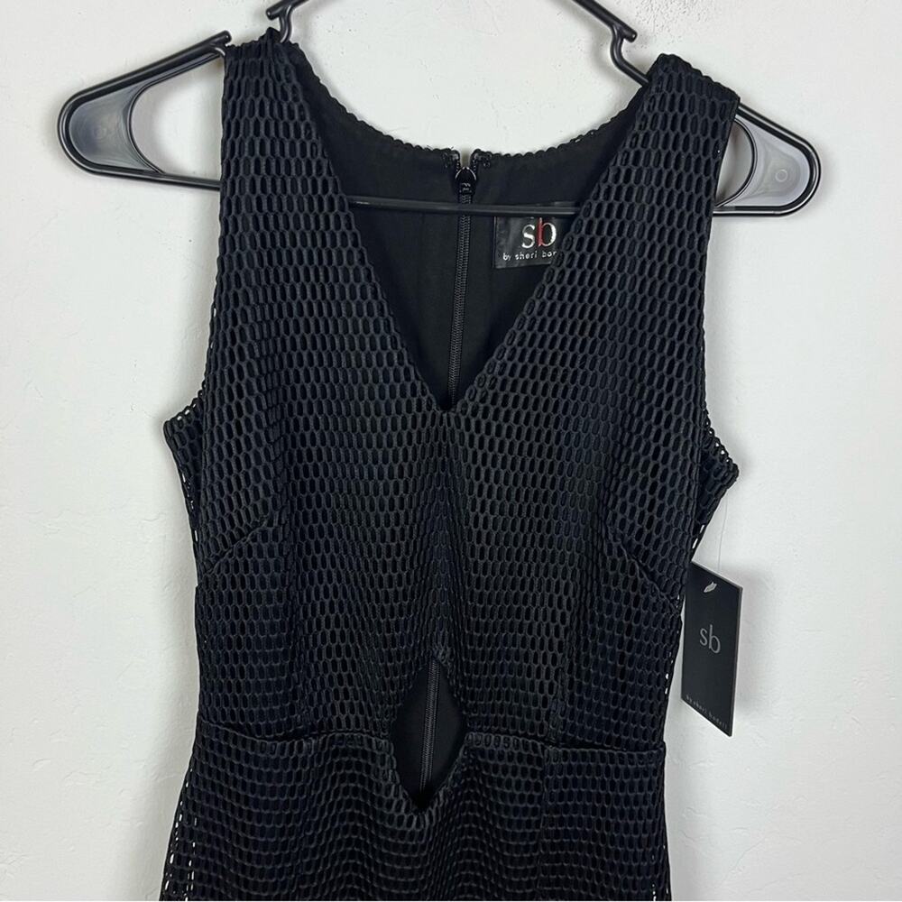SB by Sheri Bodell Black Eyelet Midi Dress - Picture 2 of 8